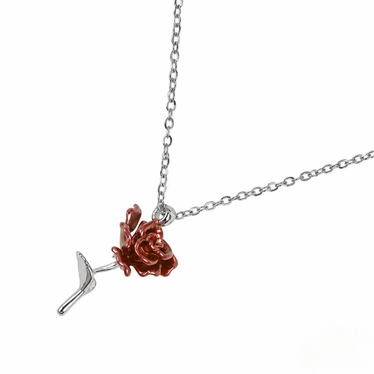Well Read Company Beauty and the Beast Silver Plated Bookish Necklace