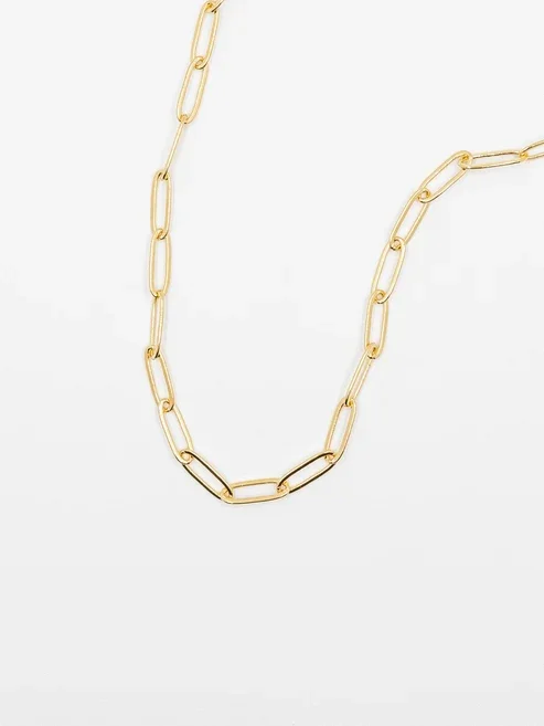 Nach Paperclip Necklace Chain Gold