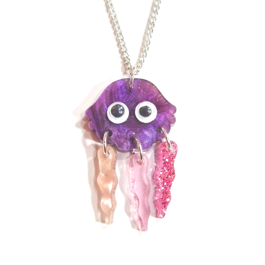 Tatty Devine Jellyfish Googly Eyes Pendant