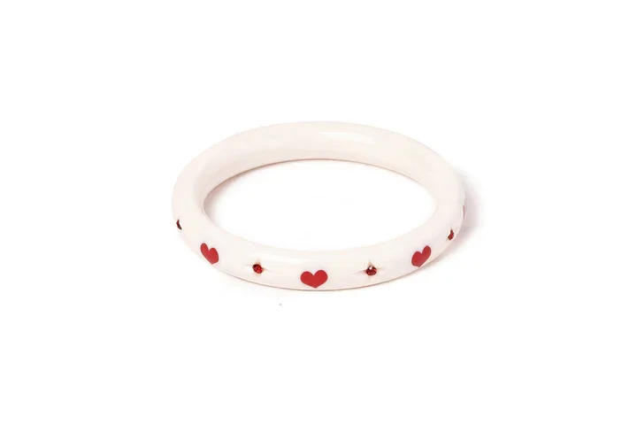 Splendette Retro Narrow Love Letter Bangle  - Larger Duchess