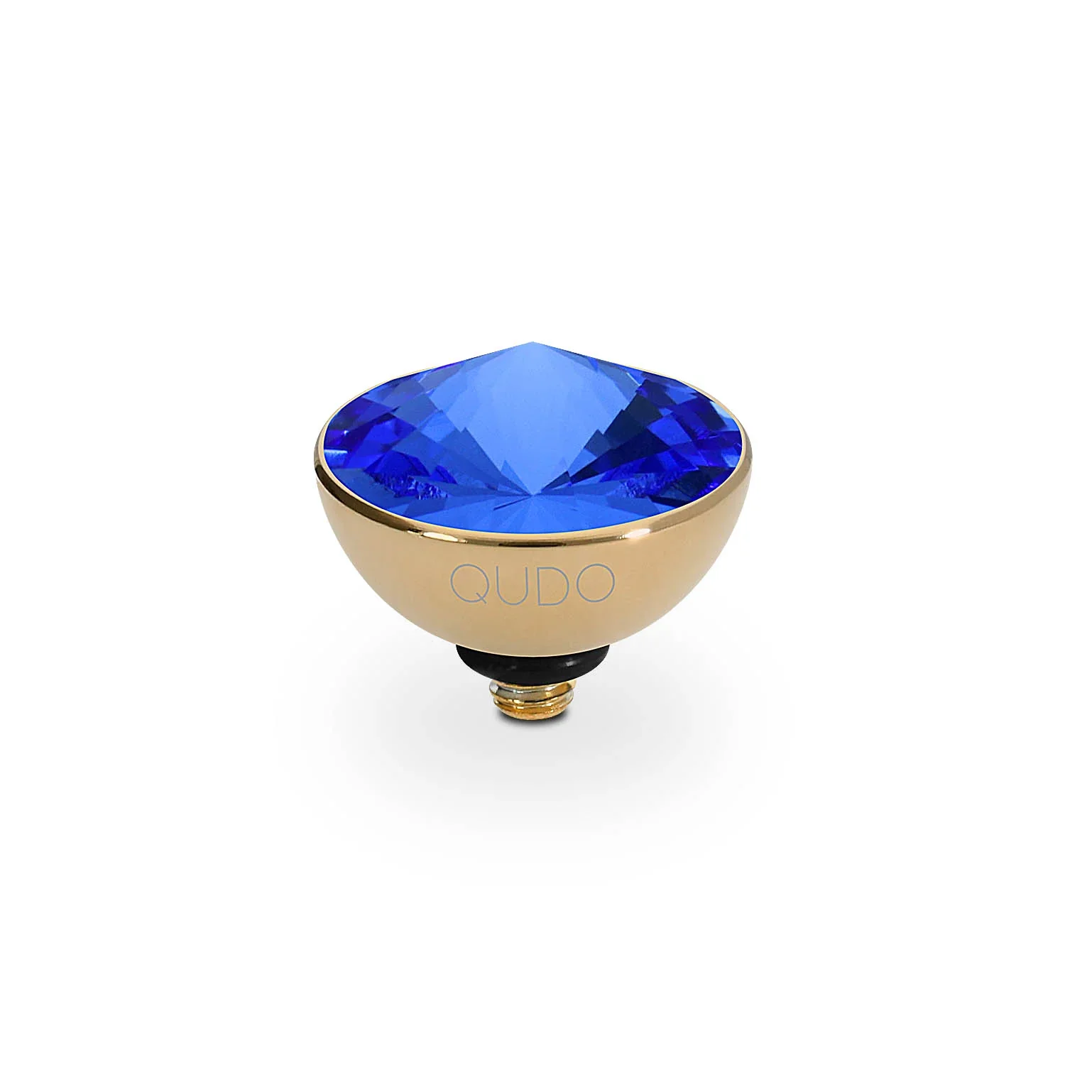 Qudo Ring Top Bottone Sapphire 11.5mm Gold