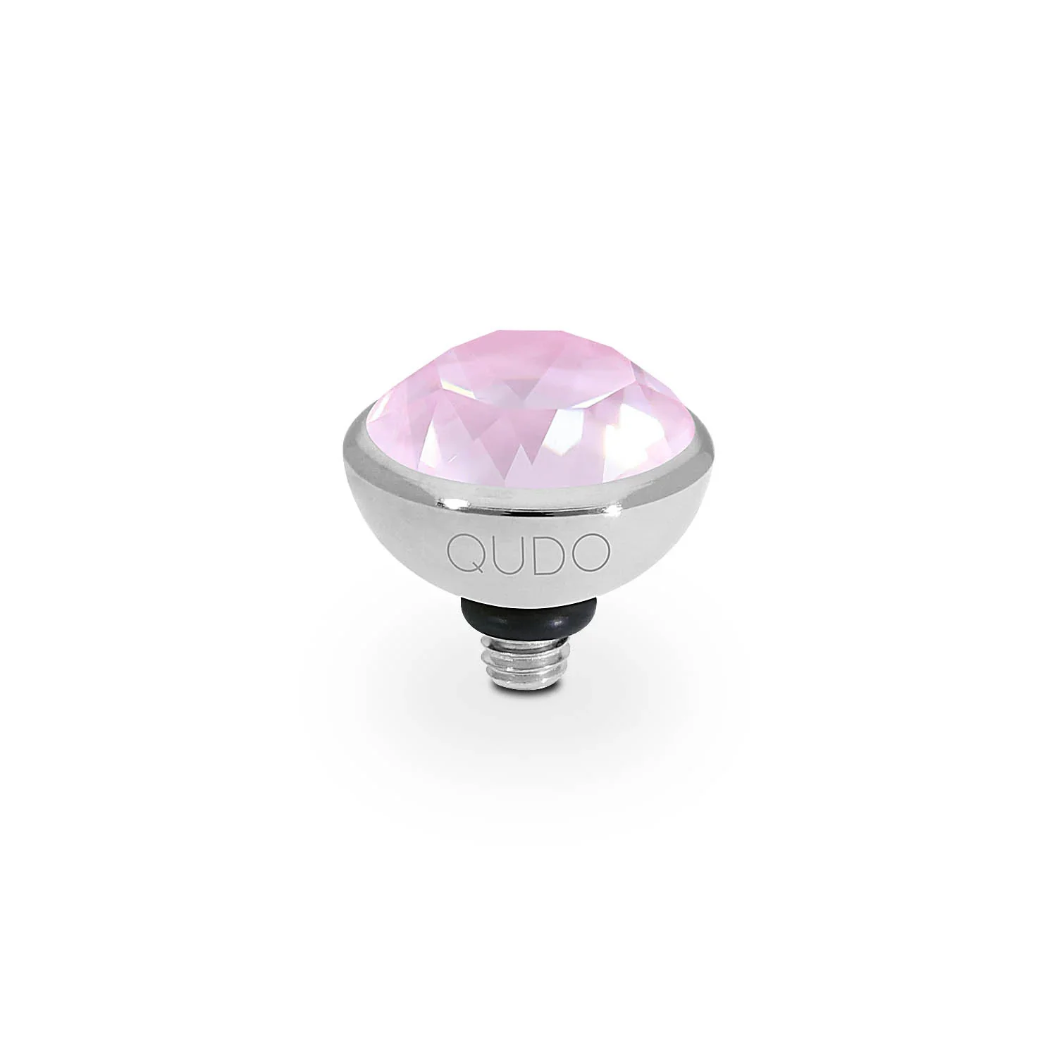 Qudo Ring Top Bottone Crystal Soft Rose Ignite 10mm