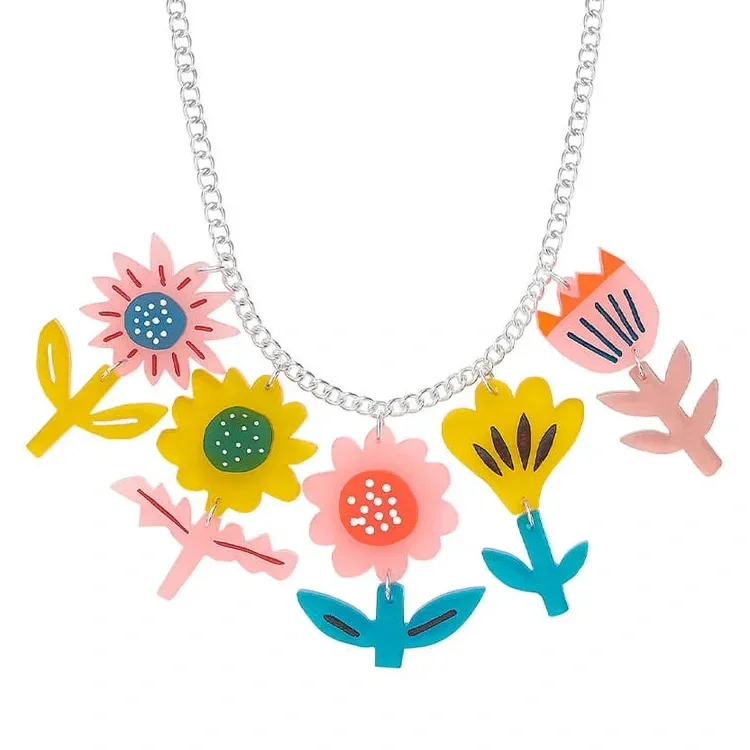 Tatty Devine Springtime Flowers Necklace