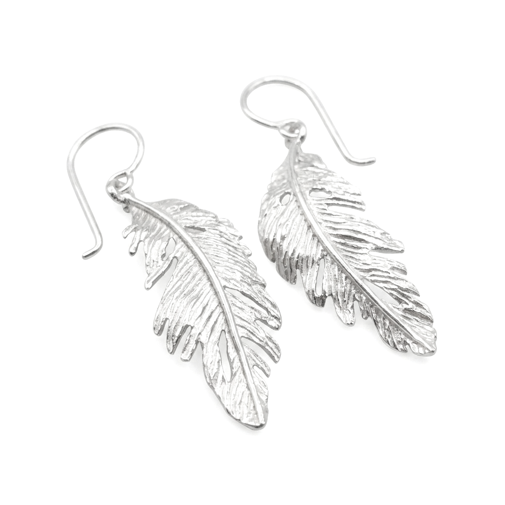 Claire Troughton Icari Medium Feather Hook Earrings