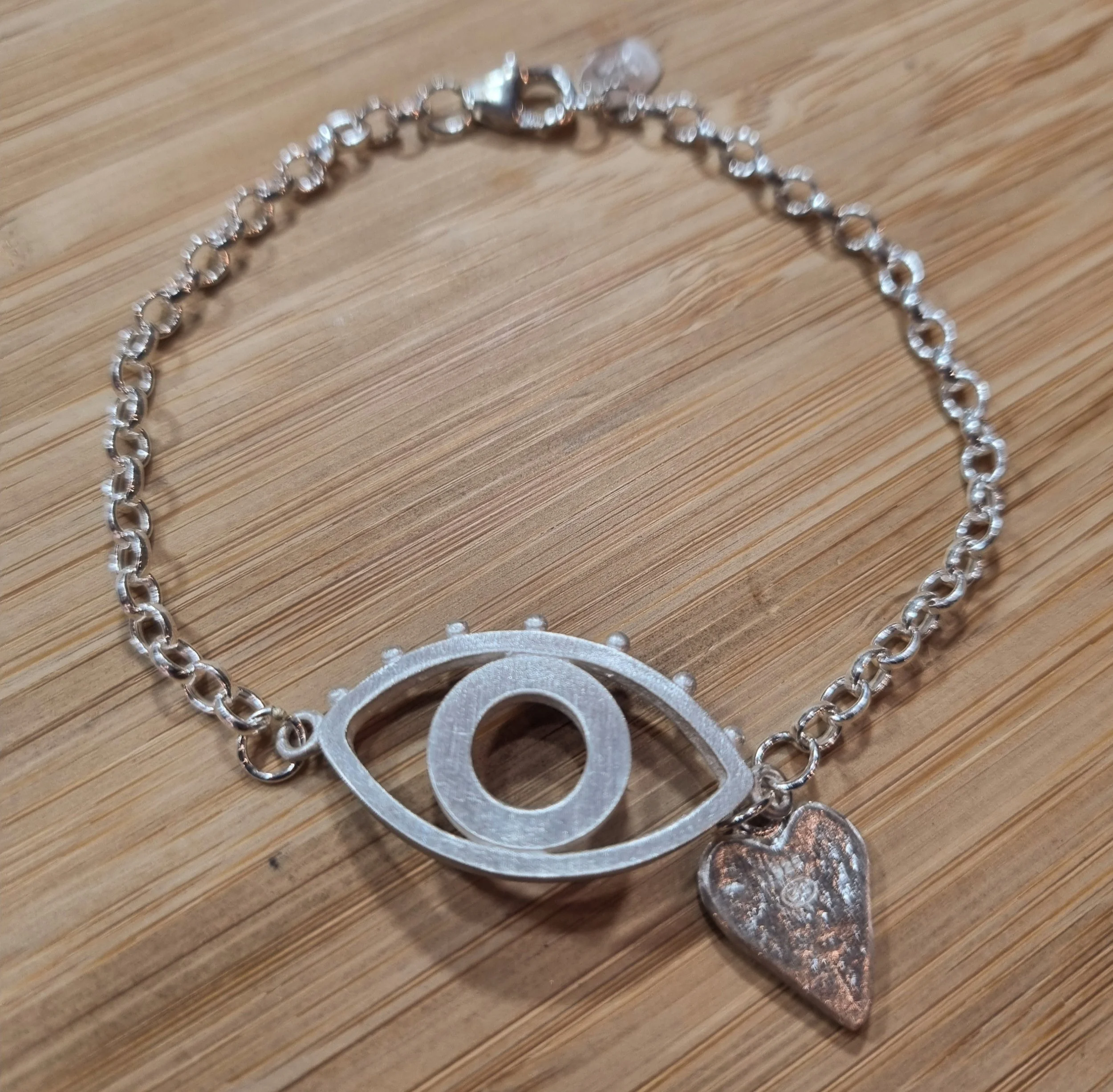 Chambers & Beau Love At First Sight Eye Bracelet Silver