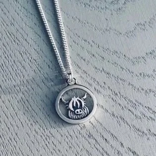 Celina Rupp Highland Cow Small Pendant