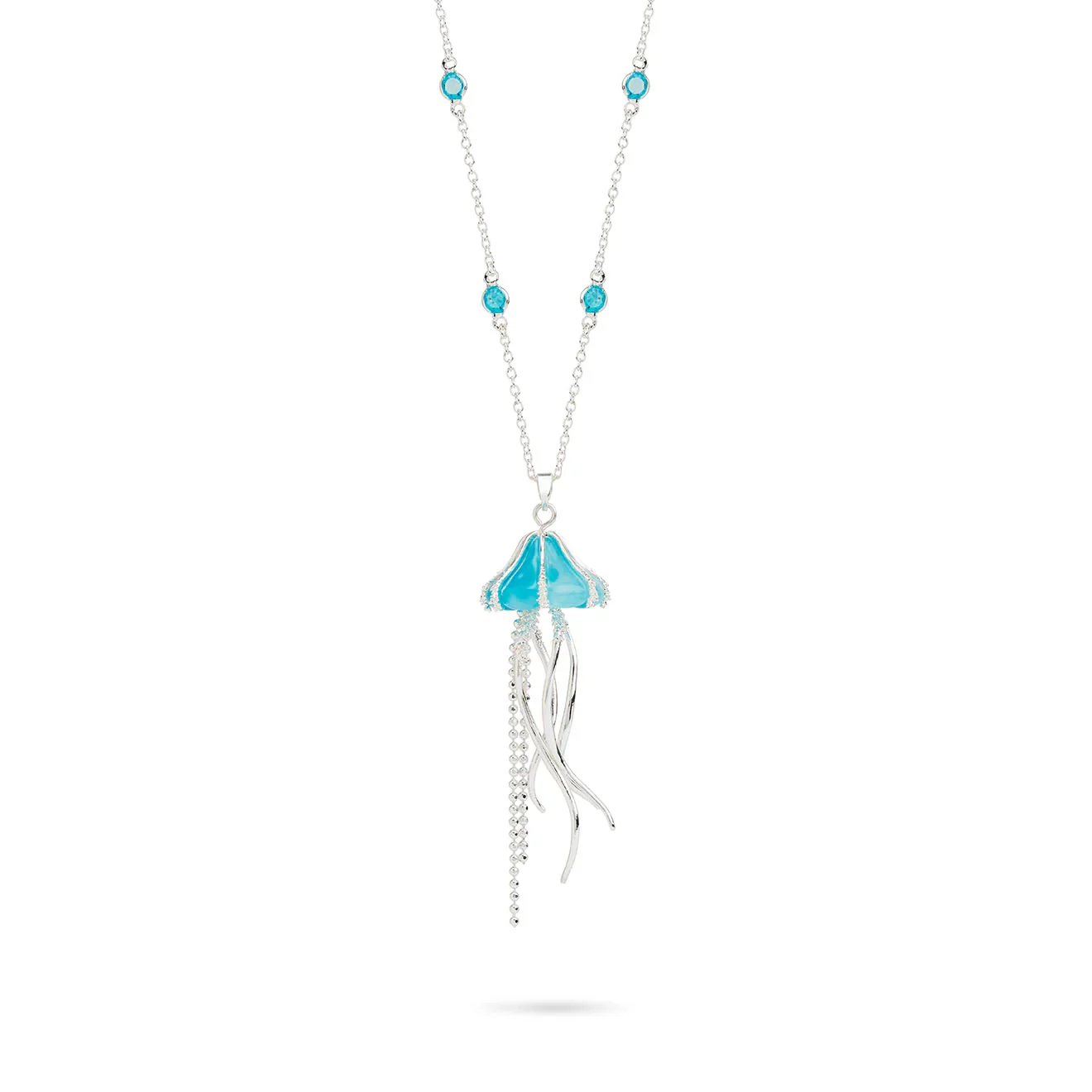Bill Skinner Blue Jellyfish Pendant