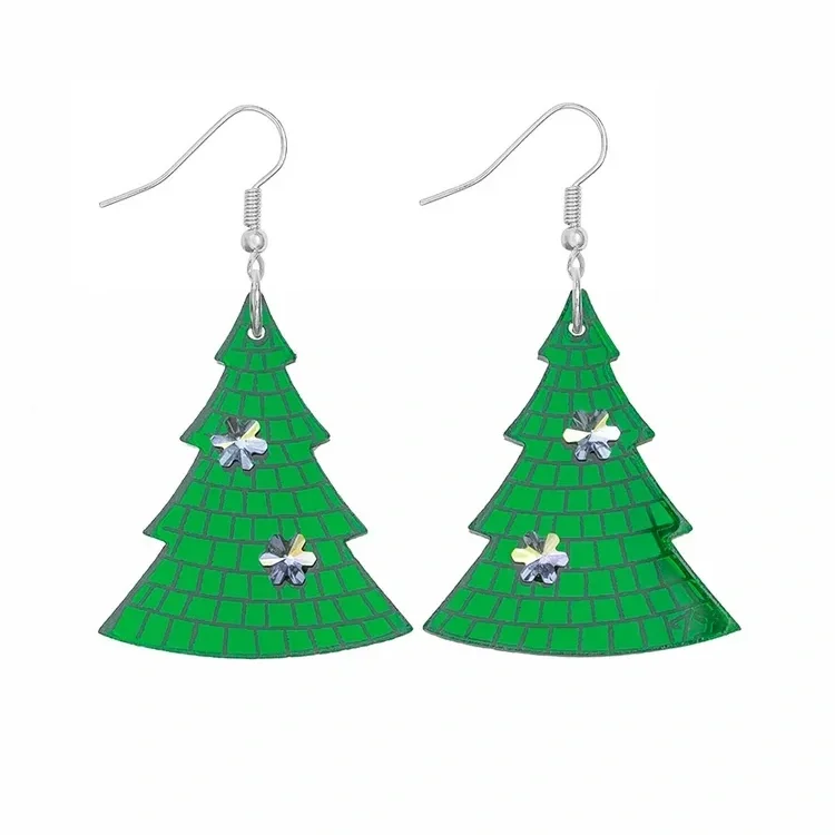 Christmas tree earrings