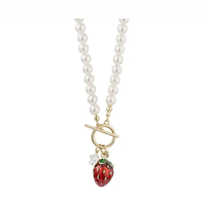 Bill Skinner Strawberry Pearl Necklace