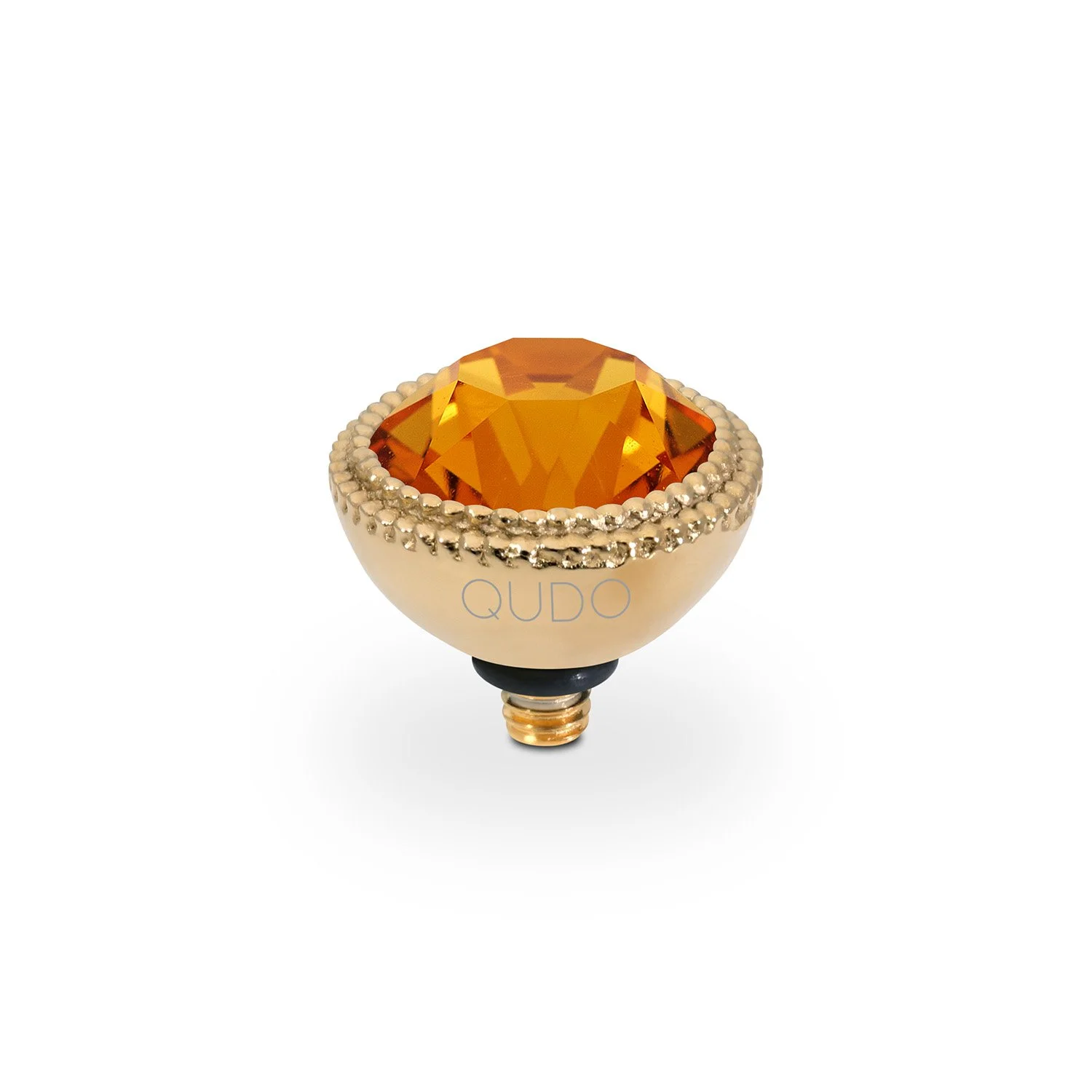 Qudo Ring Top Fabero Dark Orange 11mm Gold