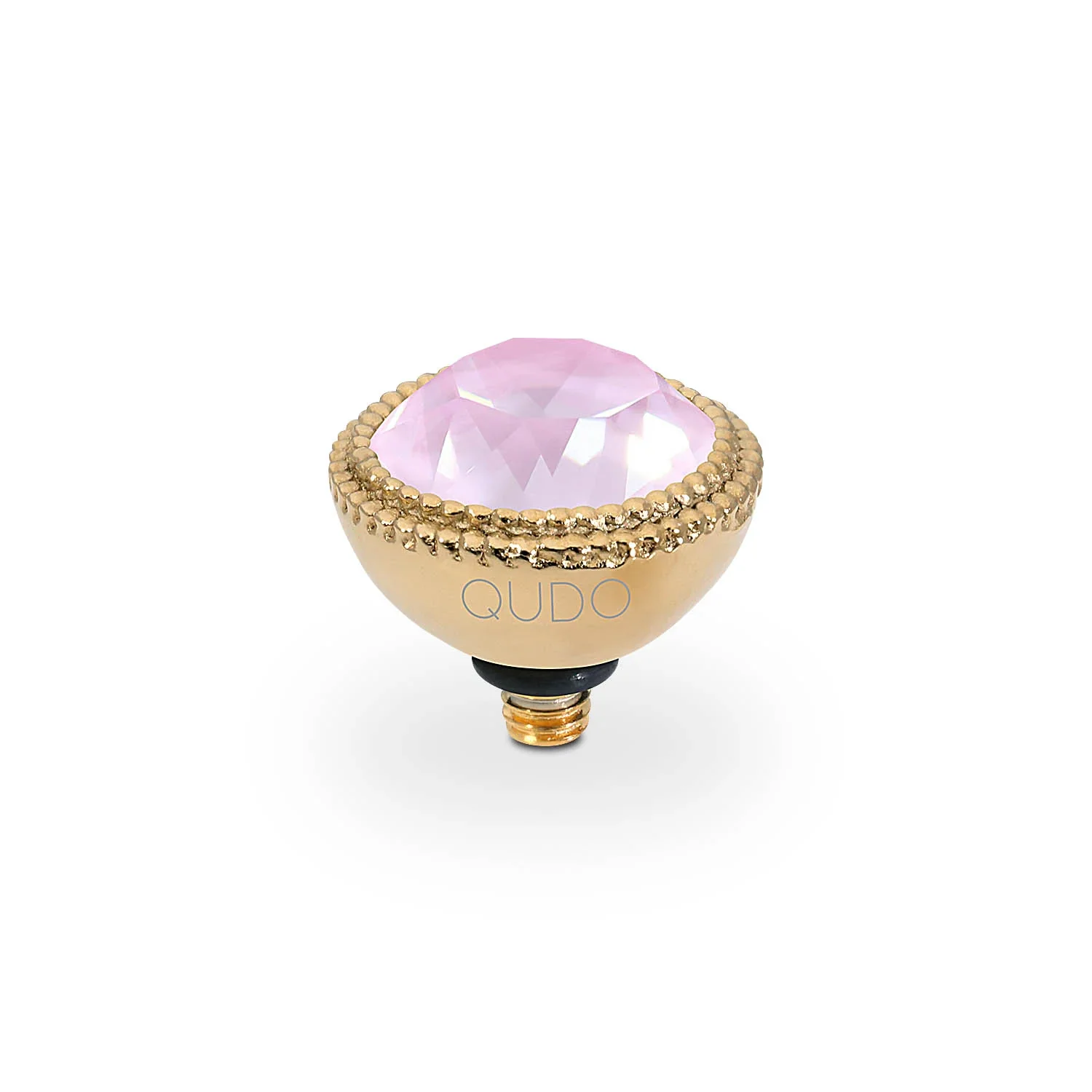 Qudo Ring Top Fabero Crystal Soft Rose Ignite 11mm Gold