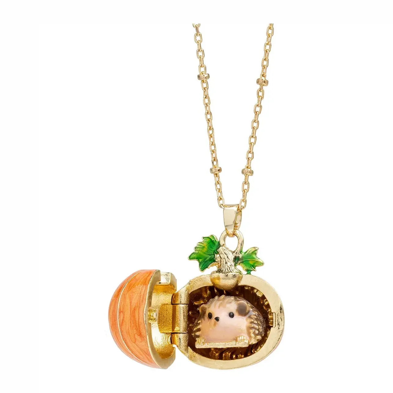 Bill Skinner Hedgehog & Pumpkin Locket
