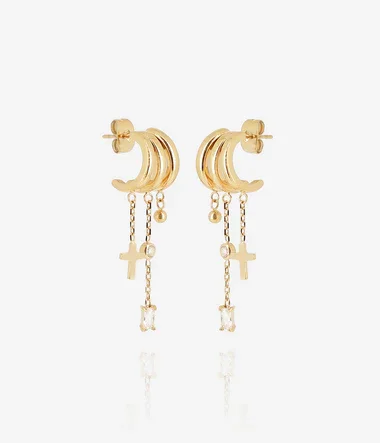 Zag Bijoux Susana Illusion Earrings Gold