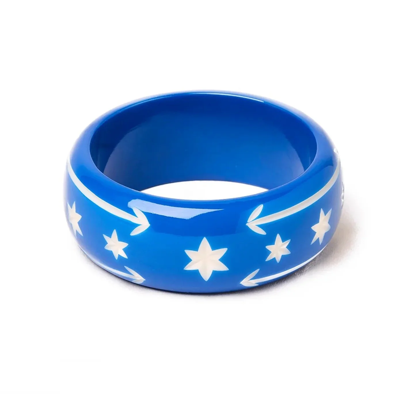 Splendette Retro Western Denim Blue Bangle  - Smaller Maiden