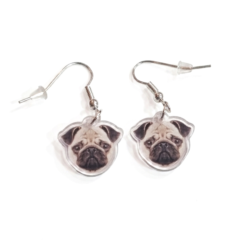 Tatty Devine Dog Pug Earrings