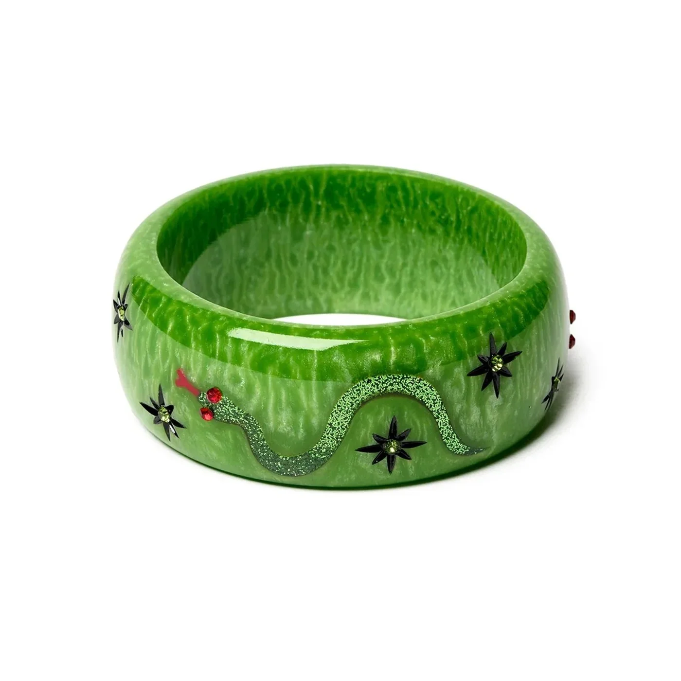 Splendette Retro Wide Slither Halloween Bangle  - Medium Classic