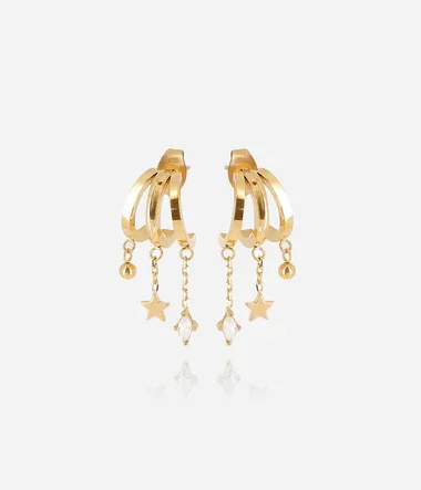 Zag Bijoux Abril Illusion Earrings Gold