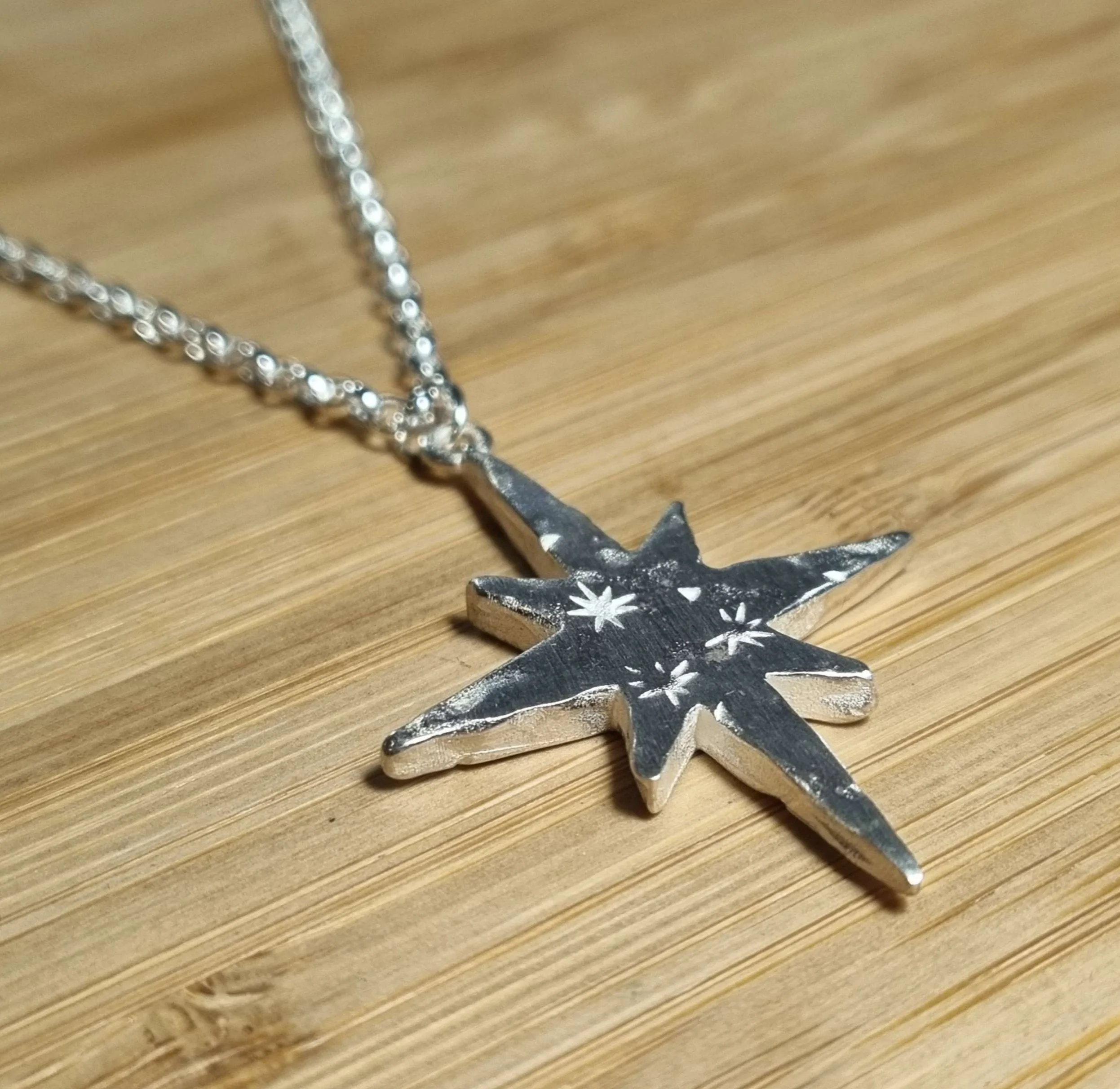 Chambers & Beau North Star Necklace Silver
