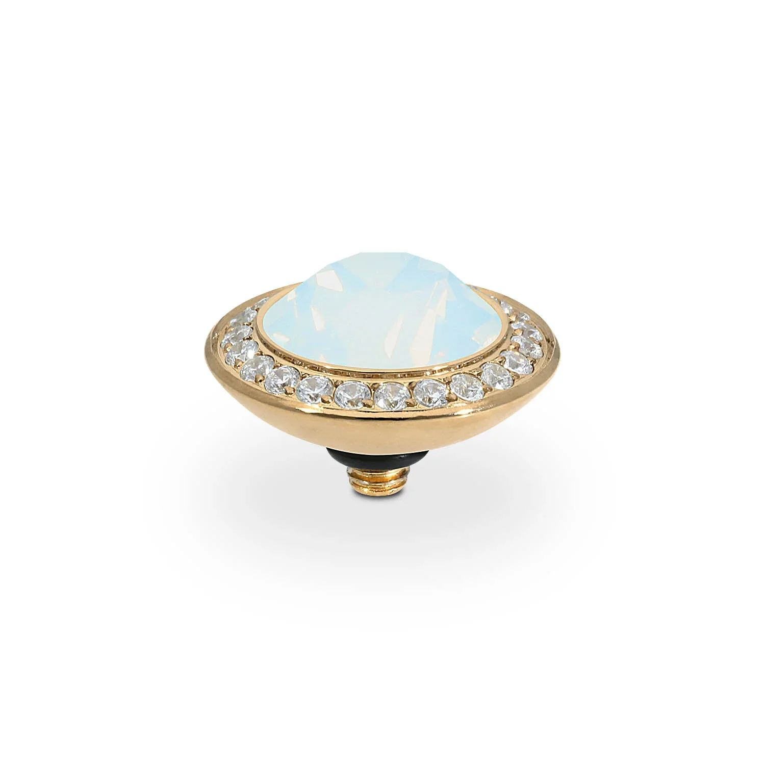 Qudo Ring Top Tondo Deluxe White Opal 13mm Gold (Copy)