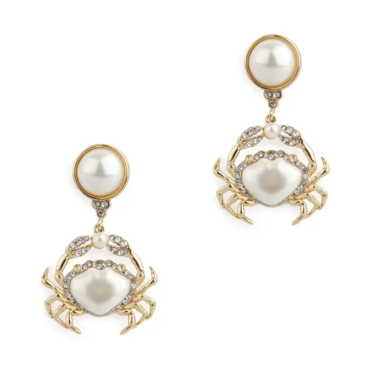 Bill Skinner Crab Drop Earrings