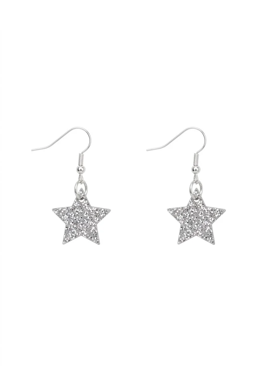 Tatty Devine Silver Star Charm Earrings (Copy)