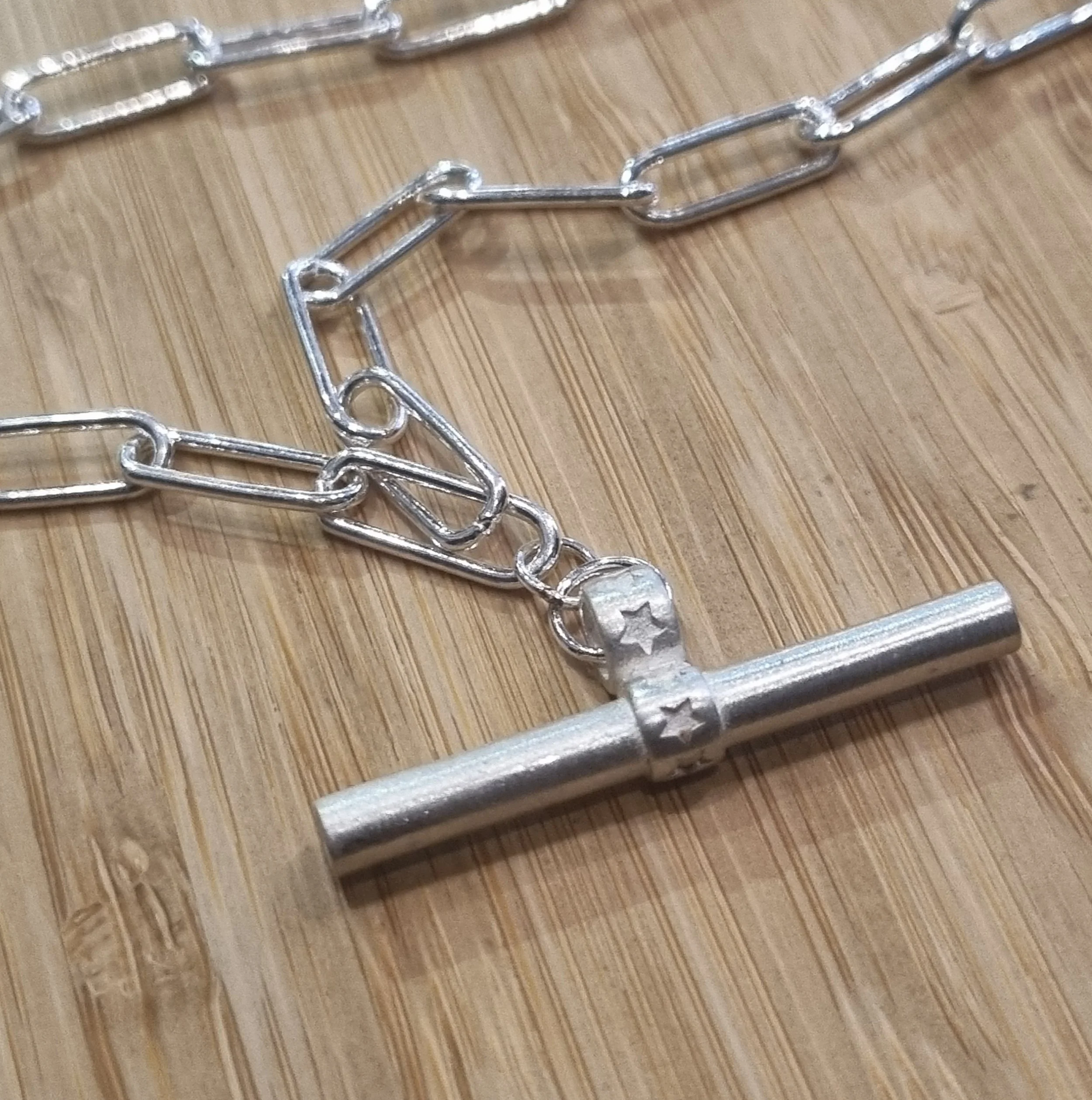 Chambers & Beau T-Bar Paperclip Necklace