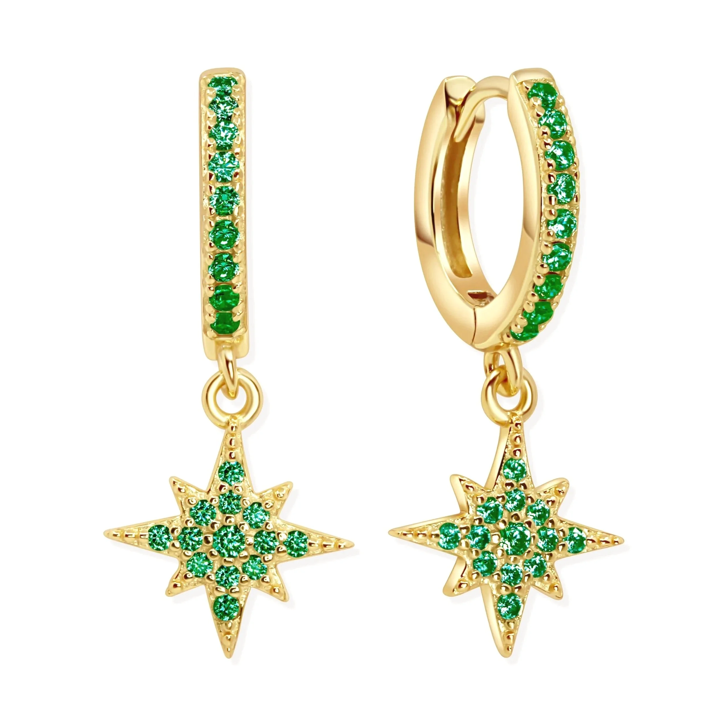 lucky-star-huggie-hoops-green.jpg