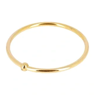 Zag Bijoux Morty Round Bangle Gold