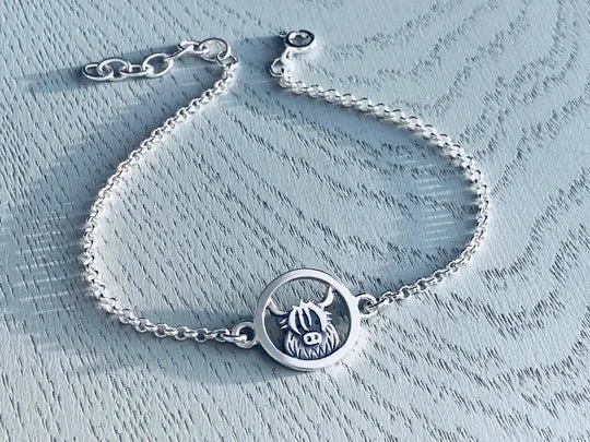 Celina Rupp Highland Cow Bracelet Silver