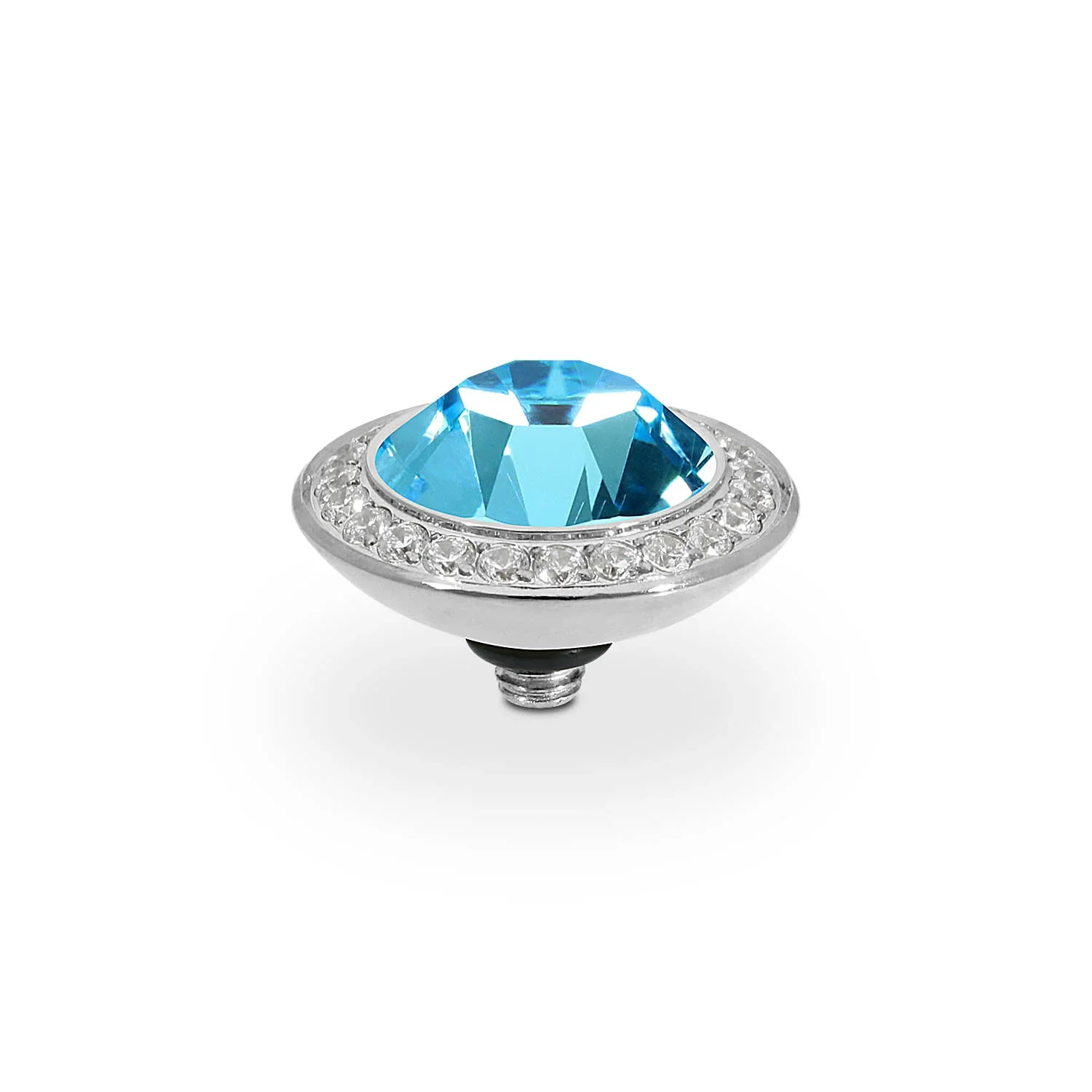 Qudo Ring Top Tondo Deluxe Aquamarine 13mm