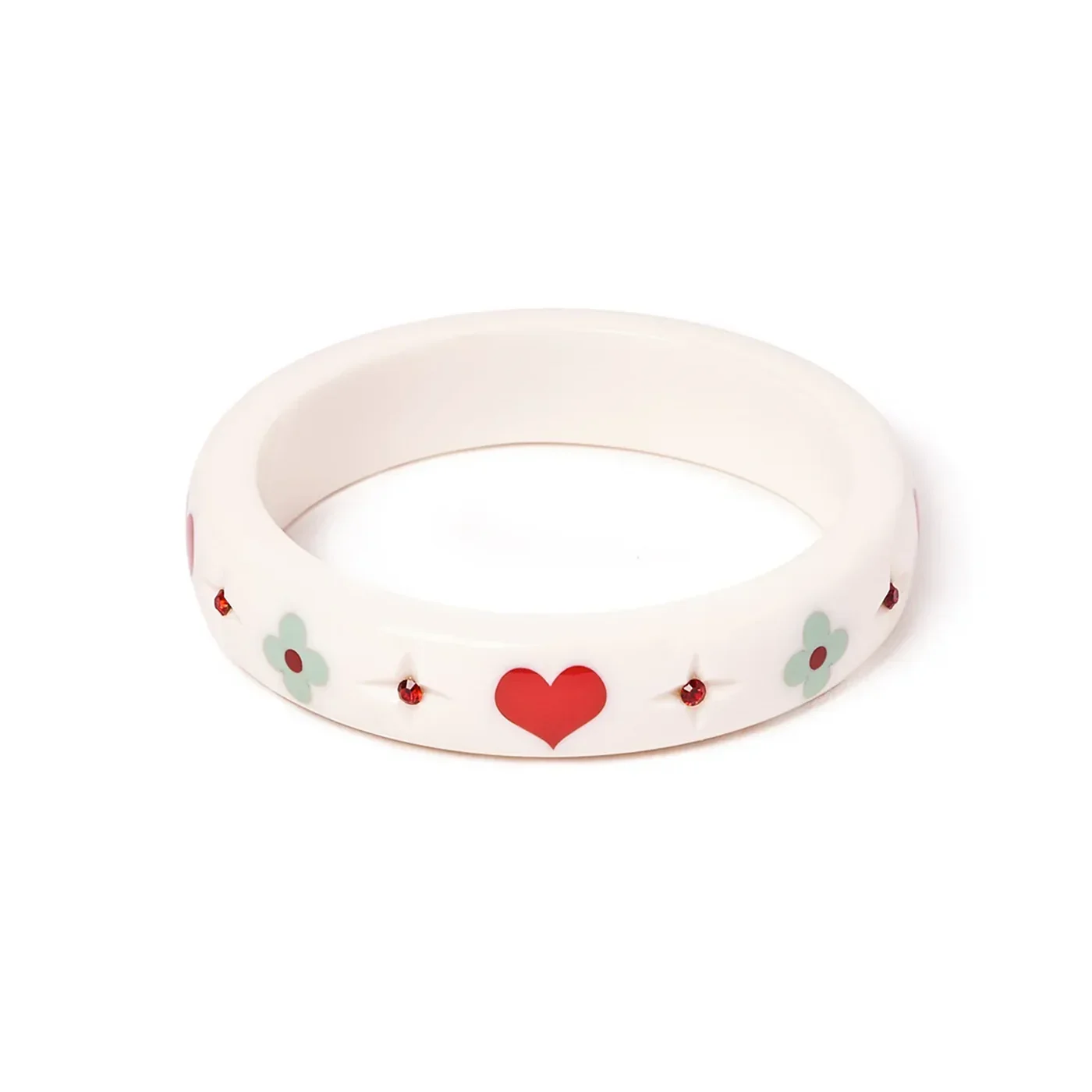 Splendette Retro Midi Love Letter Bangle  - Larger Duchess
