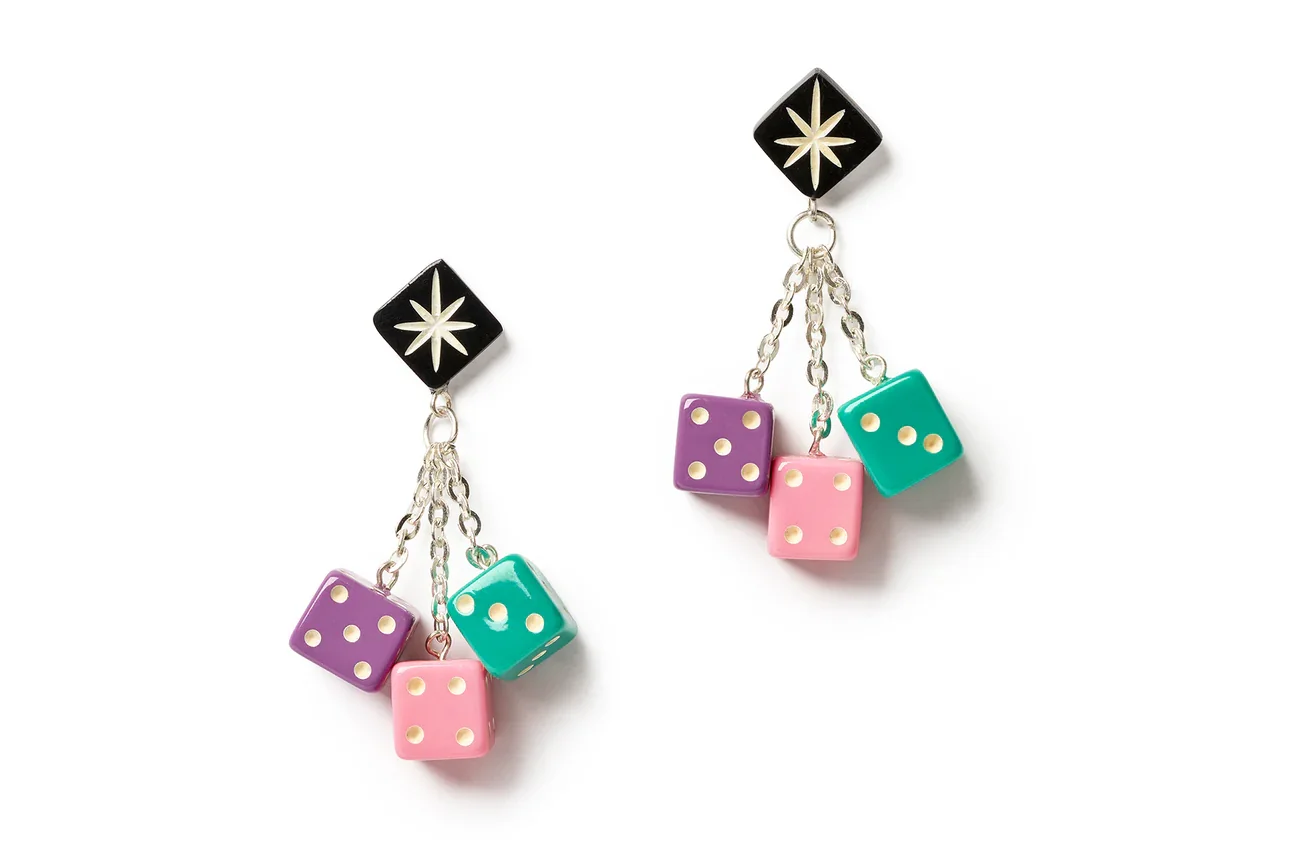 Splendette Pips Drop Dice Earrings