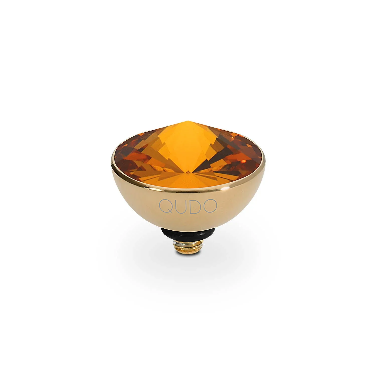 Qudo Ring Top Bottone Topaz 11.5mm Gold