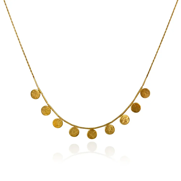 Cara Tonkin Paillette Short Necklace Gold
