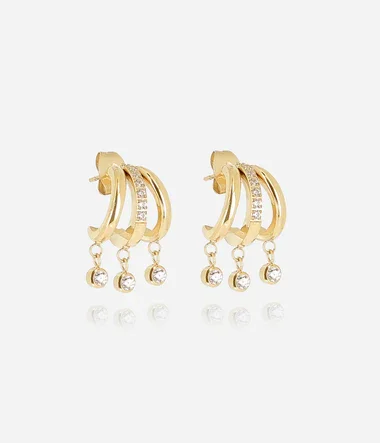 Zag Bijoux Illusion Silvia Earrings Gold