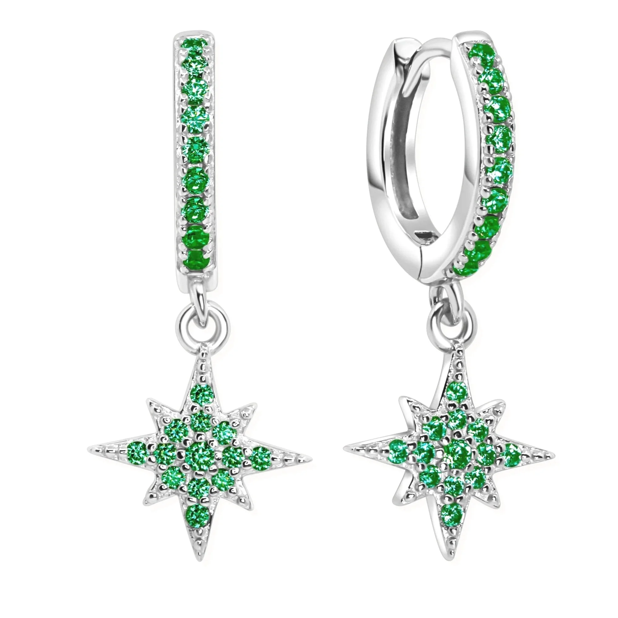 lucky-star-huggie-hoops-green-silver-green-pair.jpg