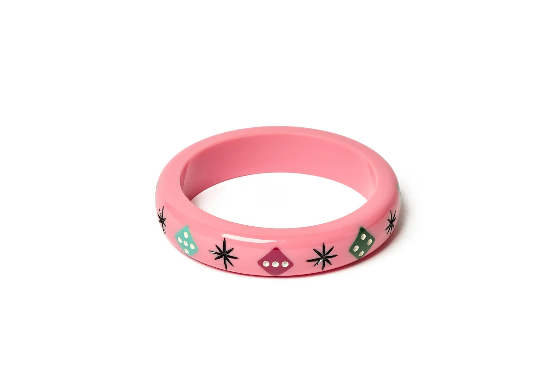 Splendette Retro Pink Midi Counter Bangle - Smaller Maiden