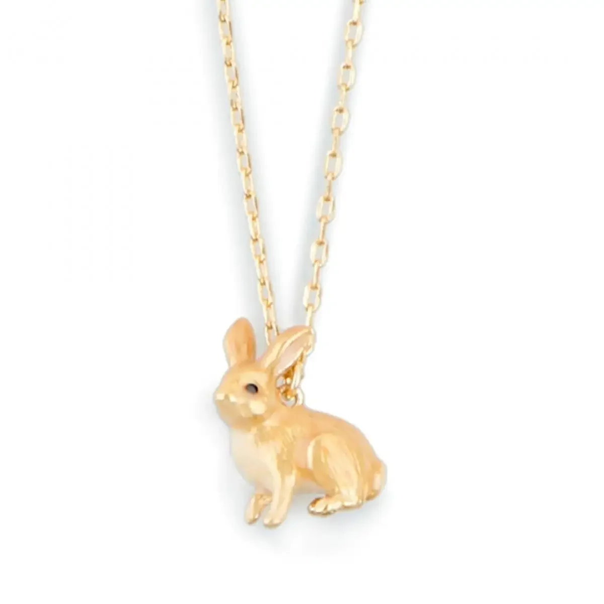 Bill Skinner Enamel Bunny Rabbit Pendant