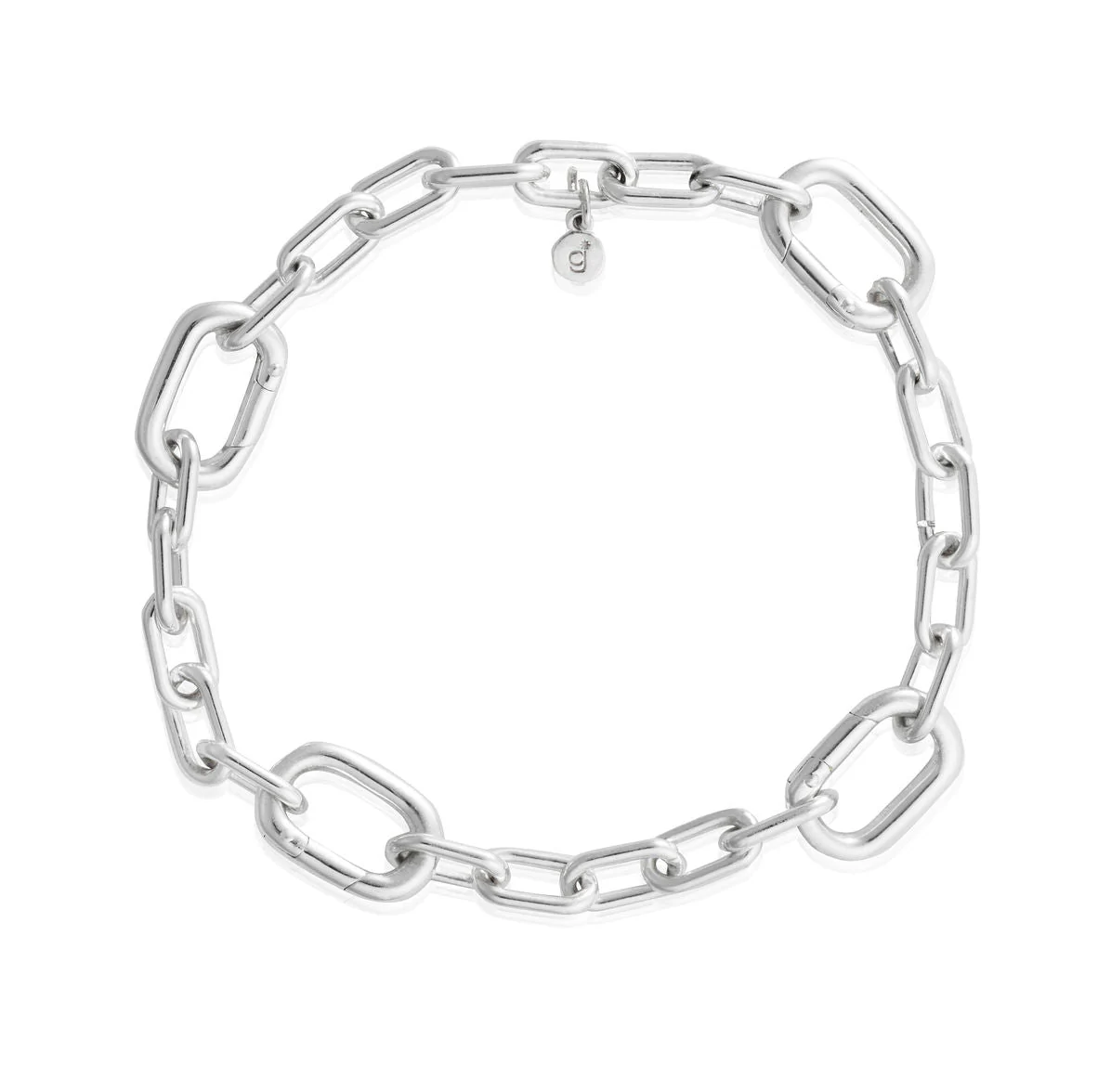 Opening Link Charm Bracelet Silver