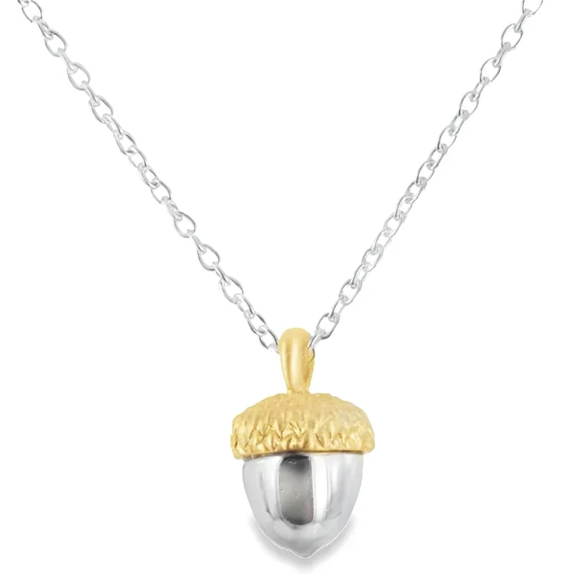 Acorn Sterling Silver Necklace