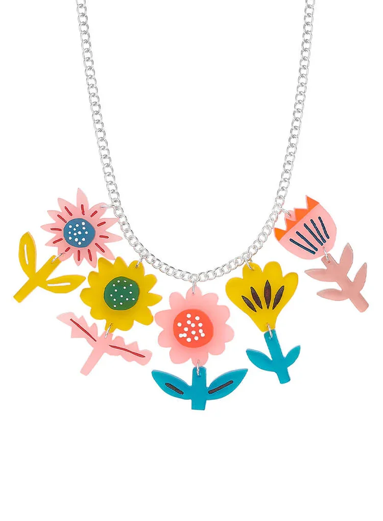 Tatty Devine Springtime Flowers Necklace