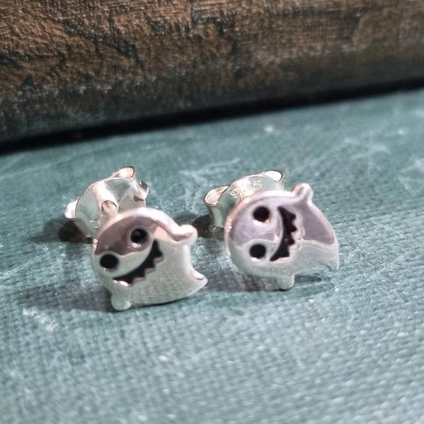 Halloween Fiendish Ghost Stud Earrings