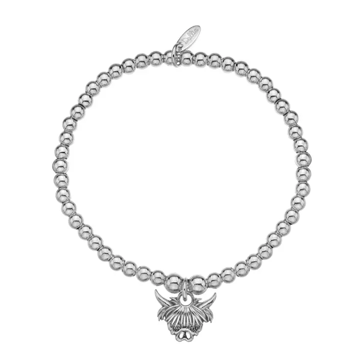 Dollie Highland Cow Bracelet Silver