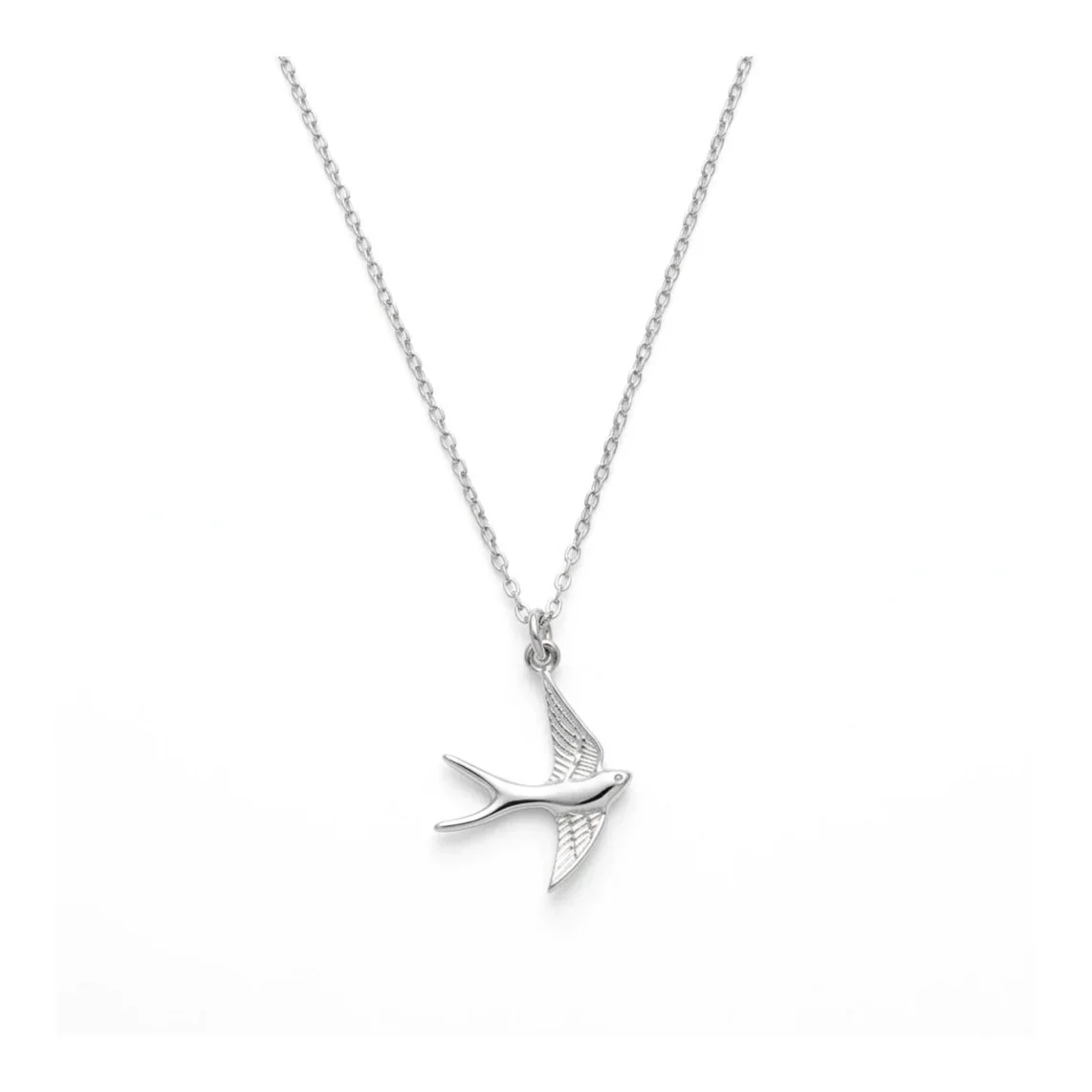 Silver Flying Single Swallow Pendant
