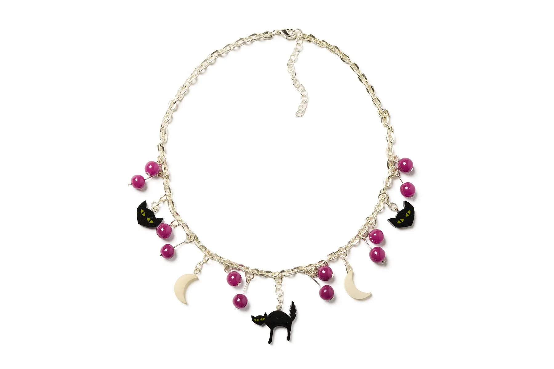 Splendette Halloween Scaredy Cat Necklace