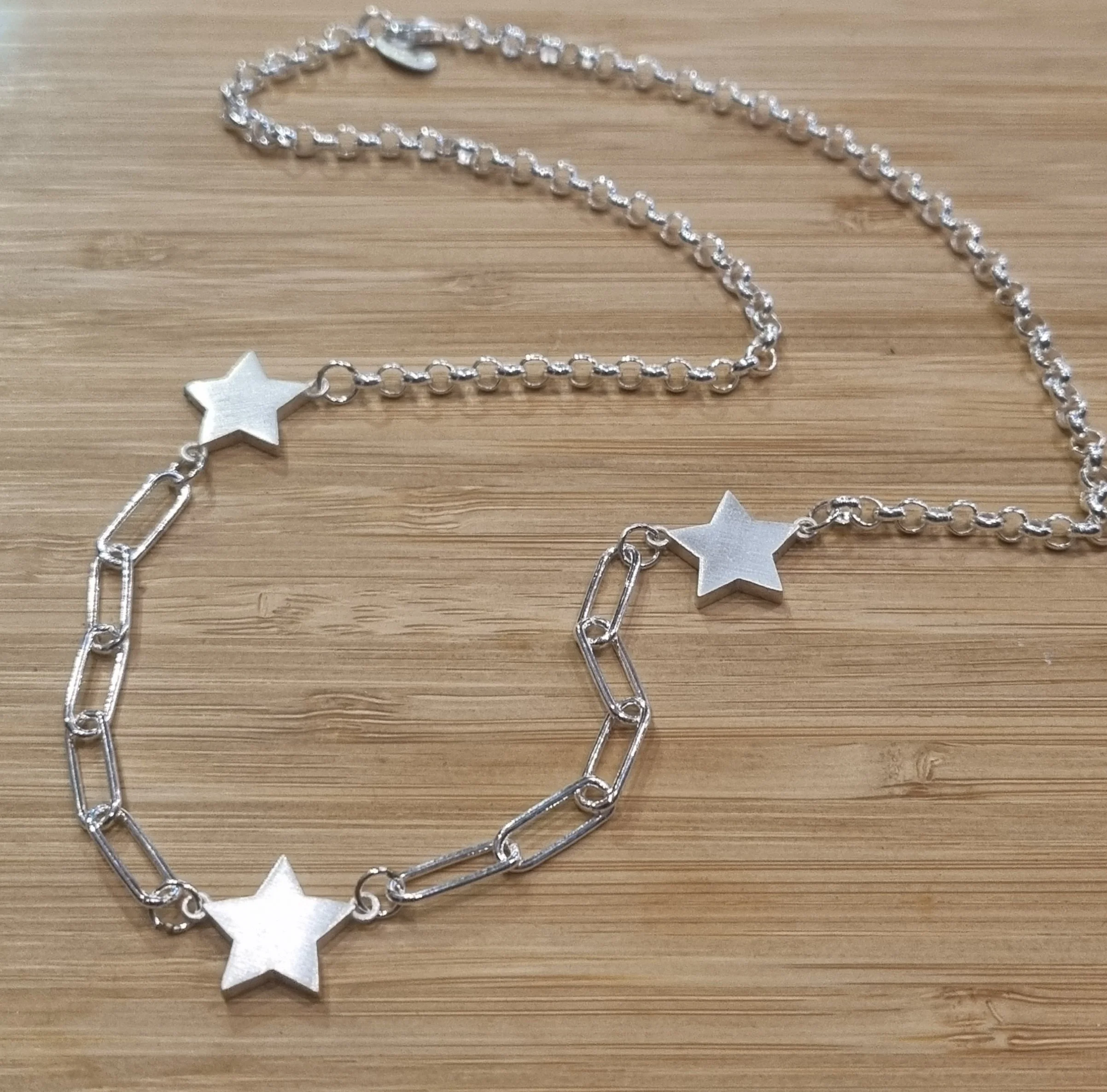 Chambers & Beau Cosmo Mash Up Necklace Silver