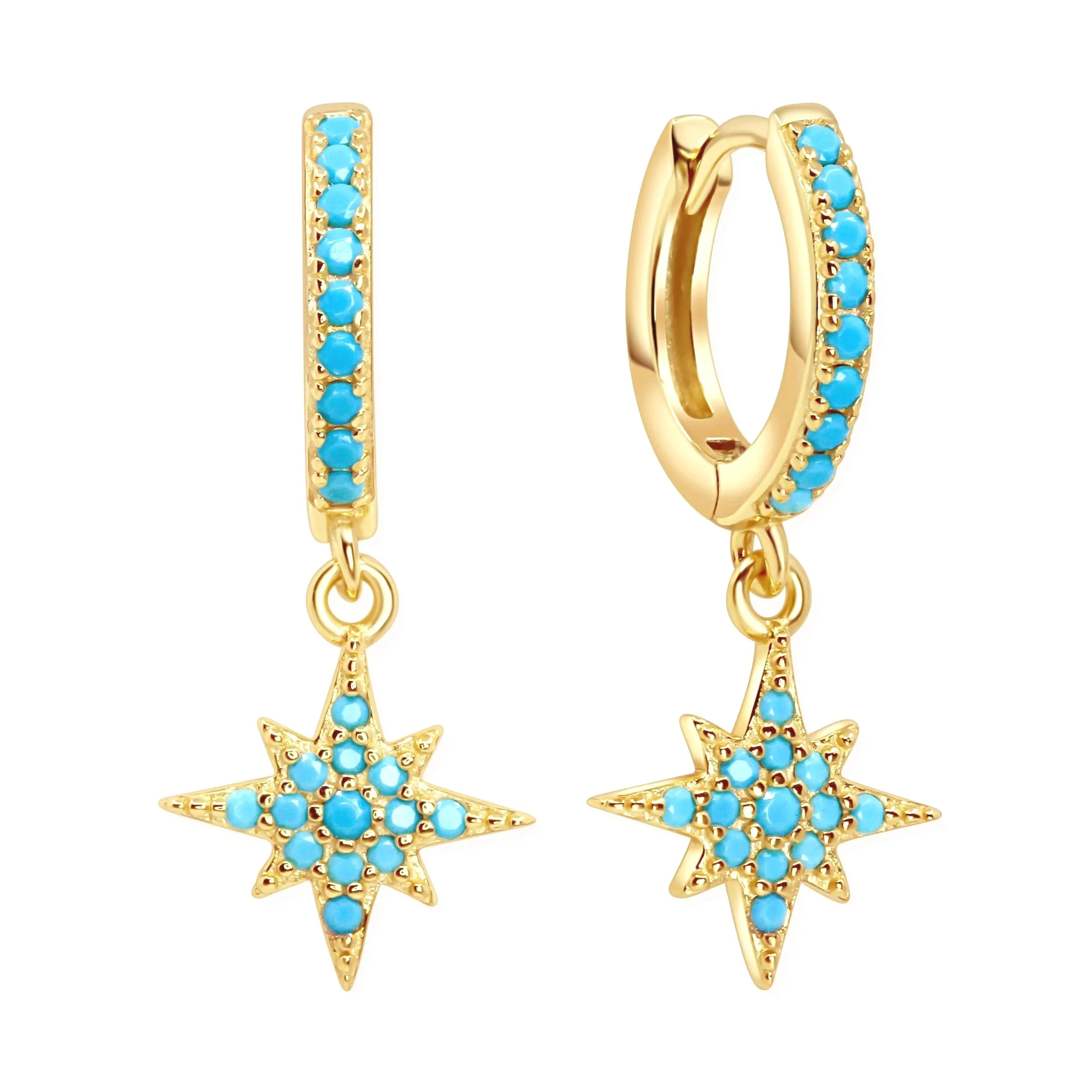 lucky-star-huggie-hoops-turquoise.jpg