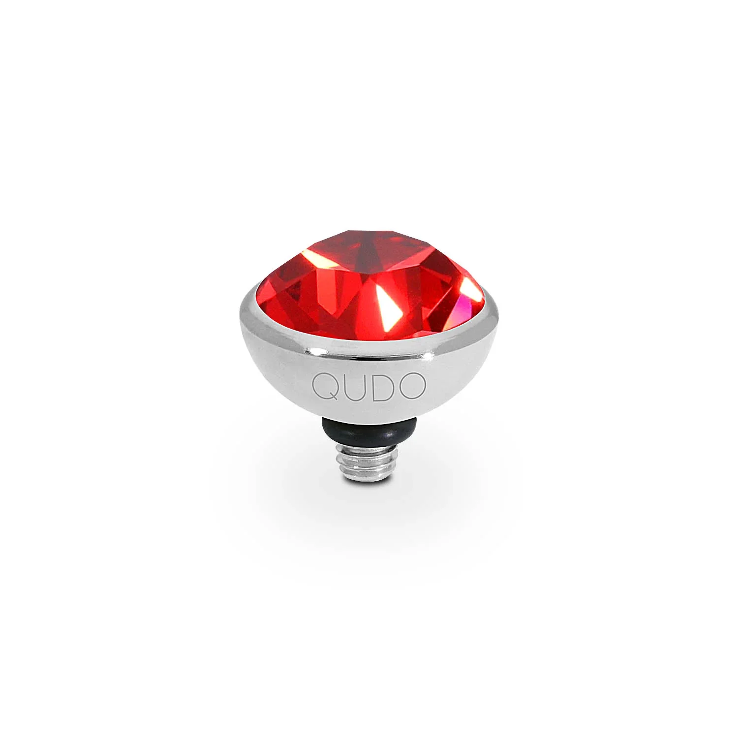 Qudo Ring Top Bottone Scarlet 10mm