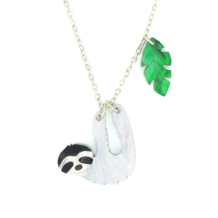 Little Moose Sloth Baby Necklace