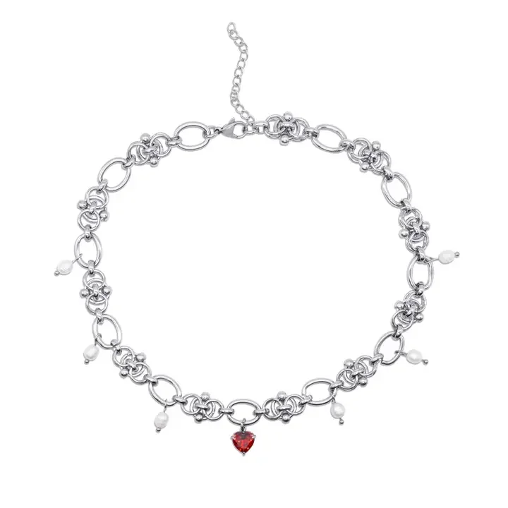 Mysticum Luna Scarlet Grace Pearl Choker